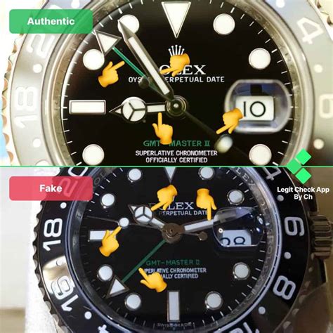 how to spot a fake rolex gmt